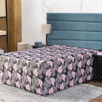 Lençol Luva King Cama Conjugada Colchão e Box Malha Estampada 1 Peça