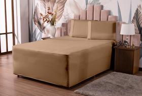 Lençol Luva Para Cama Box Casal Com Elástico Na Base