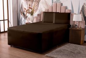 Lençol Luva Para Cama Box Casal Com Elástico Na Base