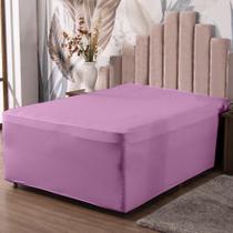 Lençol Luva Queen Cama Conjugada Veste Colchão Box Malha 1P
