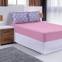 Lençol Malha Casal 3 Peças Toque Extramacio