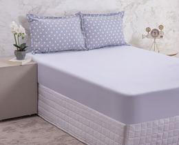 Lençol Malha Maria C/ Chumbo Casal 3 Peças