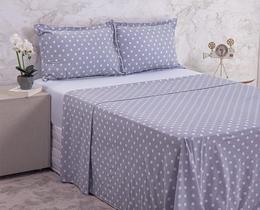 Lençol Malha Maria C/ Chumbo Casal 4 Peças - Bella Enxovais