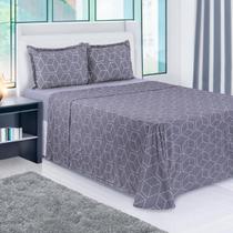 Lençol Malha Queen 4 Peças Toque Extra Macio