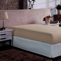 Lençol Malha Solteiro Com Elástico Doce Vida Portallar Caqui