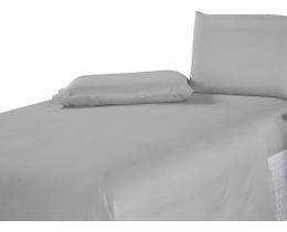 Lençol Microfibra 140 Fios - Cinza - King/Super King - 4pçs Lençol Microfibra 140 Fios - Cinza - King/Super King - 4pçs