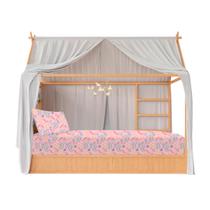 Lençol Mini Cama Montessoriana 70x150 C/ Elástico + Fronha Lençol Mini Cama Montessoriana 70x150 C/ Elástico + Fronha