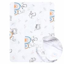 Lençol Para Berço Americano Estampado 150 Fios Com Elástico 1,30mx70cm - Papi