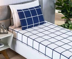 Lençol Para Cama Box De Solteiro C/ Elástico 2 Peças 200 Fios Austin