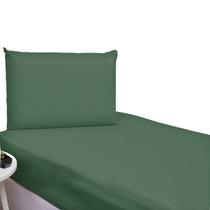 Lençol Para Cama Solteiro 2 Peças Tecido Resistente Verde Lençol Para Cama Solteiro 2 Peças Tecido Resistente Verde