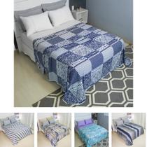 Lençol Para Cobrir Casal Estampado COZZILAR 100% Algodão Malha, Toque Macio, Durável e Não Desbota