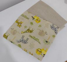 Lençol para Colchonete Colchão de carrinho tipo moisés 32x80 kit 02 peças estampado