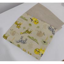 Lençol para Colchonete Colchão de carrinho tipo moisés 35x70 kit 02 peças estampado Lençol para Colchonete Colchão de carrinho tipo moisés 35x70 kit 02 peças estampado