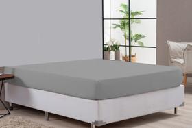 Lençol Para Hotel Clinica Hospedaria Cama Casal King Cinza