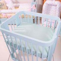 Lençol para Mini Berço 1 Peça c/ Elástico Percal Mint