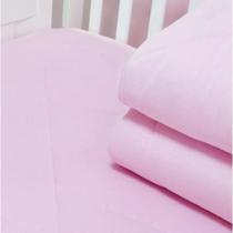 Lençol para Mini Berço de 58cm com Elástico Rosa