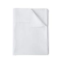 Lençol plano de tamanho completo 400TC 100% algodão egípcio branco Lençol plano de tamanho completo 400TC 100% algodão egípcio branco