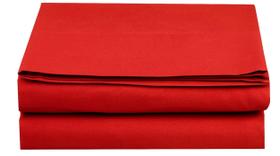 Lençol plano Elegant Comfort Premium Hotel King Red
