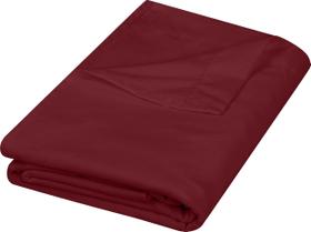 Lençol plano Utopia Bedding Twin Burgundy em microfibra escovada Lençol plano Utopia Bedding Twin Burgundy em microfibra escovada