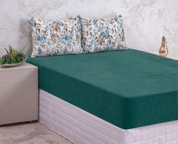 Lençol Plush Estampado Bella Enxovais Casal 3 Peças