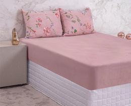 Lençol Plush Estampado Bella Enxovais Solteiro 2 Peças Lençol Plush Estampado Bella Enxovais Solteiro 2 Peças