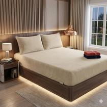 Lençol Plush Flannel Elástico Avulso Manta Macio Inverno Casal Lençol Plush Flannel Elástico Avulso Manta Macio Inverno Casal
