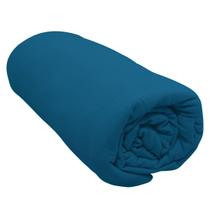 Lençol Portallar Queen Com Elástico Malha 100% Algodão Premiun Classic Azul