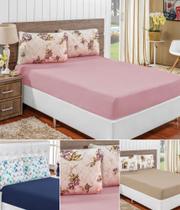 Lençol pra cama queen 198cm x 158cm jogo de cama malha resistente traz conforto Lençol pra cama queen 198cm x 158cm jogo de cama malha resistente traz conforto