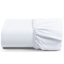 Lençol Pratik Peletizado Queen Com Elástico Barato - Branco Lençol Pratik Peletizado Queen Com Elástico Barato - Branco