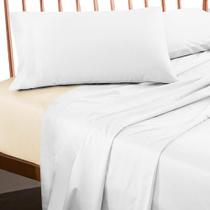 Lençol Profissional Casal Elástico 200 Fios - Premium Kaki