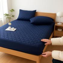 Lençol Protetor Ajustável Macio Impermeável Decorativo Colchão Berço, Solteiro, Casal, Queen e King