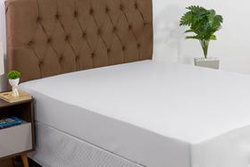Lençol Protetor Impermeável Hipoalergenico Cama Casal Queen 100% Algodão