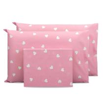 Lençol Queen 3 Pçs Estampado C/ Fronhas Percal 180 Fios 40cm Altura Coleção 2025