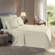 Lençol Queen 3 Pçs Fronhas Com Abas Percal 180 Fios - 40 CM DE ALTURA