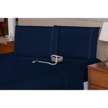 Lençol Queen 3 pçs Ponto Palito Melissa - 27cm Alt. Micropercal