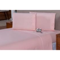 Lençol Queen 3 Pçs Ponto Palito Percal 180 Fios - 40 CM DE ALTURA