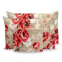 Lençol Queen 3 Peças Melissa Micropercal P. Palito Estampado