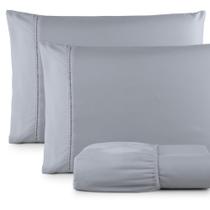 Lençol Queen 3 Peças Ponto Palito Micropercal 400 Fios