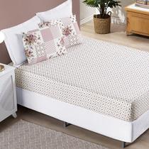 Lençol Queen 3pç estampado micropercal 200 fios Lençol Queen 3pç estampado micropercal 200 fios