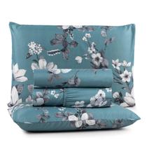 Lençol Queen 4 Pçs 400 Fios Estampado 100% Poliéster Sortido