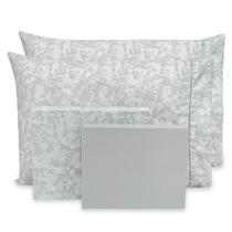 Lençol Queen 4 pçs Estampado Percal Flex 400 Fios Toque Acetinado - 40cm de altura