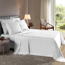 Lençol Queen 4 Pçs Fronhas com Abas 180 Fios