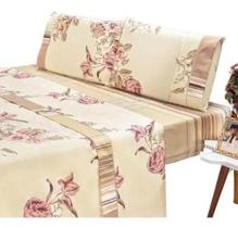 Lençol Queen 4 Peças Estampas Lindas Luxo Cama Box Linha