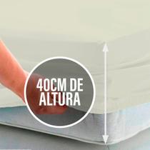 Lençol Queen 40cm avulso c/ Elástico na Volta Toda Percal Flex 400 Fios Macio - BEM ME QUER