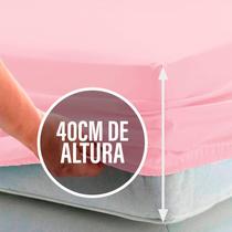 Lençol Queen 40cm c/ Elástico Avulso Percal 180 fios 80% Algodão
