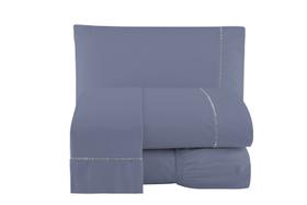 Lençol Queen 800 Fios 3 Peças Algodão Egípcio Conforto Elegante