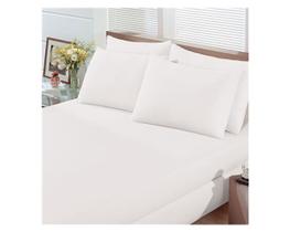 Lençol Queen Basic Avulso Em Malha Branco Lençol Queen Basic Avulso Em Malha Branco