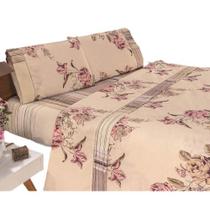 Lençol Queen Com Elástico Inteiro Em Volta Avulso Linha Charme Lindas Estampas Para Cama Box