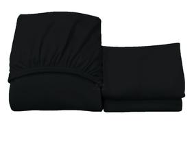 Lençol Queen Com Elástico Liso + Fronha Malha Gel