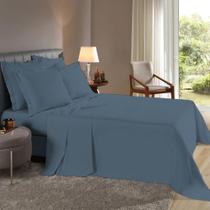 Lençol Queen de Cima c/ Bainha Percal Flex 400 Fios Toque Acetinado